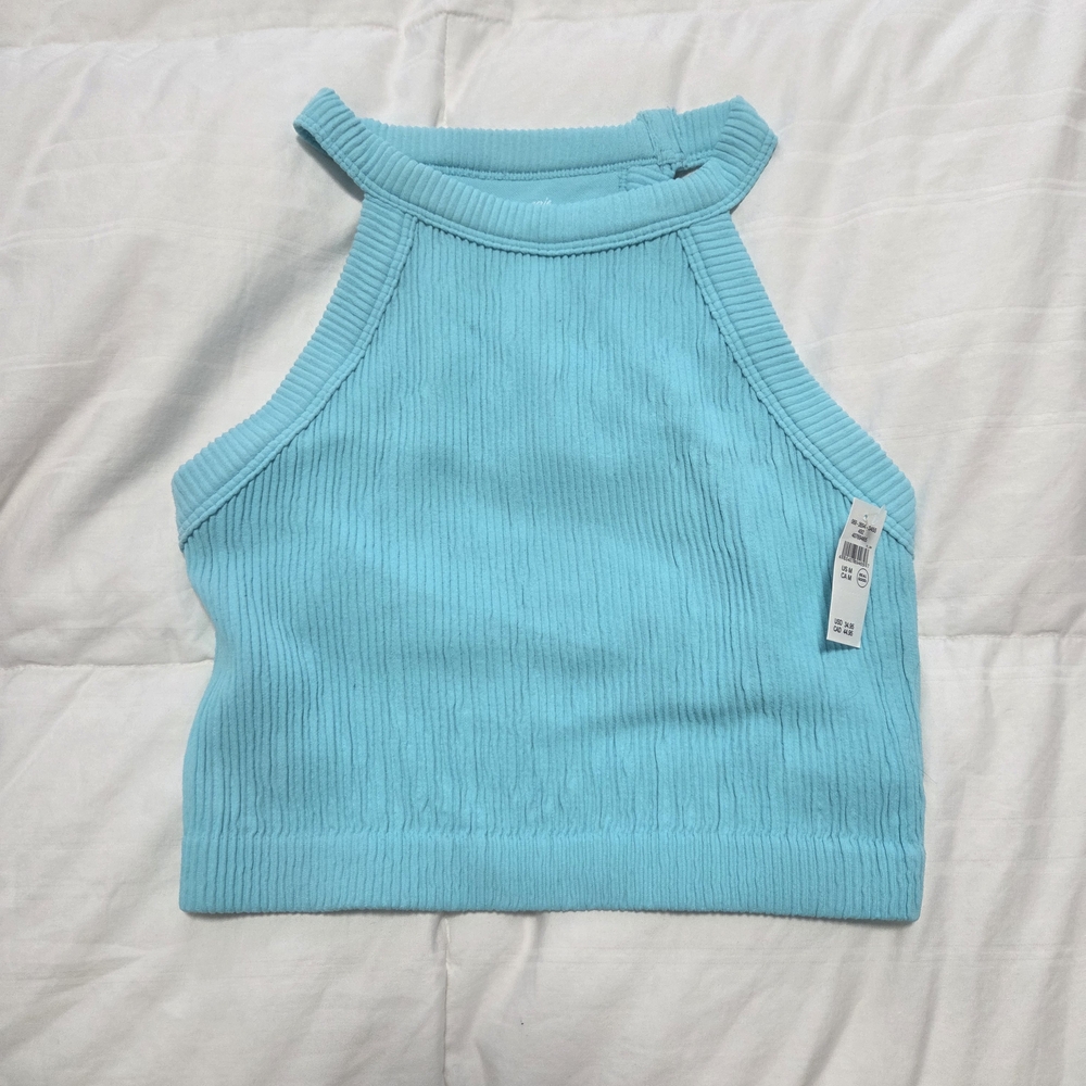 NWT Aerie Turquoise Ribbed Tank Top